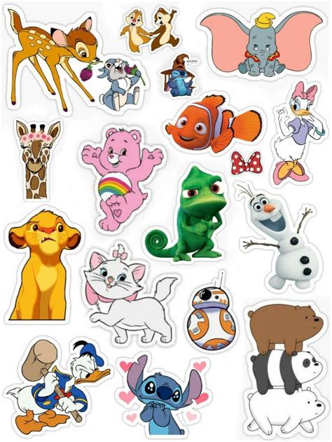 Disney sticker | Pegatinas bonitas, Pegatinas wallpaper, Pegatinas kawaii