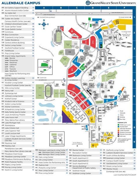 Grand Valley State University Campus Map - Osiris New Dawn Map