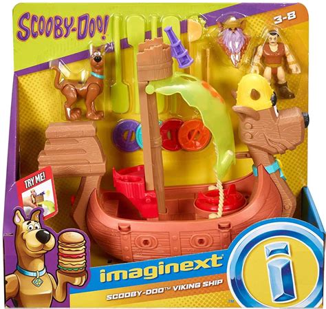 Fisher Price Scooby Doo Imaginext Scooby-Doo Viking Ship 3 Figure Set ...