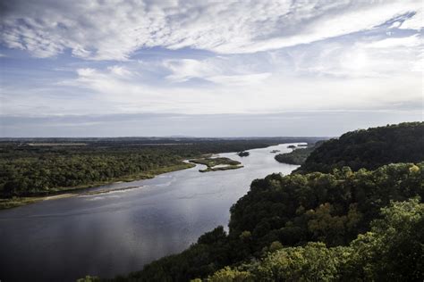 Wisconsin River Valley Landscape at Ferry Bluff image - Free stock ...