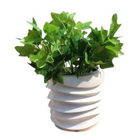 White Round FRP Planter Pots, Size: 7.5 X 7 Inch at Rs 735 in Thane | ID: 20175040073