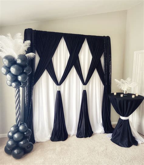 Black Event Backdrop | Easy backdrops, Backdrops for parties, Diy backdrop