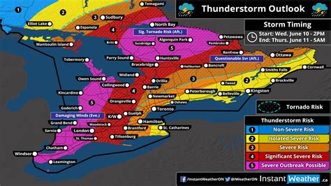 Severe Outbreak Increasingly Likely for Parts of Southern Ontario Starting Wednesday Afternoon ...