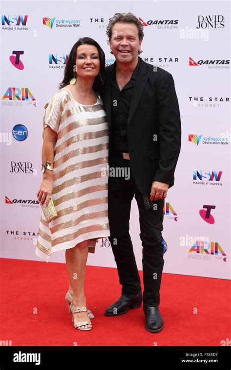 Sydney, Australia. 26 November 2015. Troy Cassar-Daley and wife Laurel Edwards arrive on the red ...