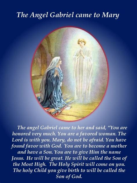 Gabriel visits Mary