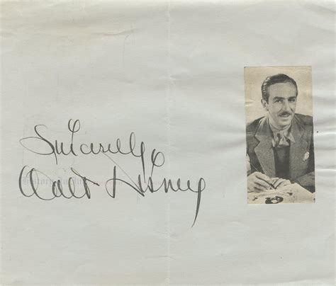 Walt Disney Autograph - 1431467 - Early signature of Disney on an album page