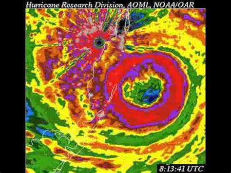 Hurricane Andrew Eyewall Landfall (1992.08.24) - YouTube