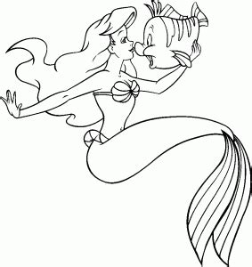 Mermaid Coloring Pages For Kids Printable / Printable the little mermaid coloring page to print ...