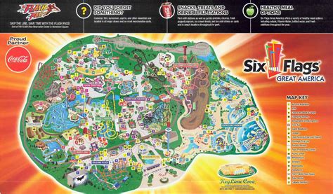 Six Flags Great America 2011 Map