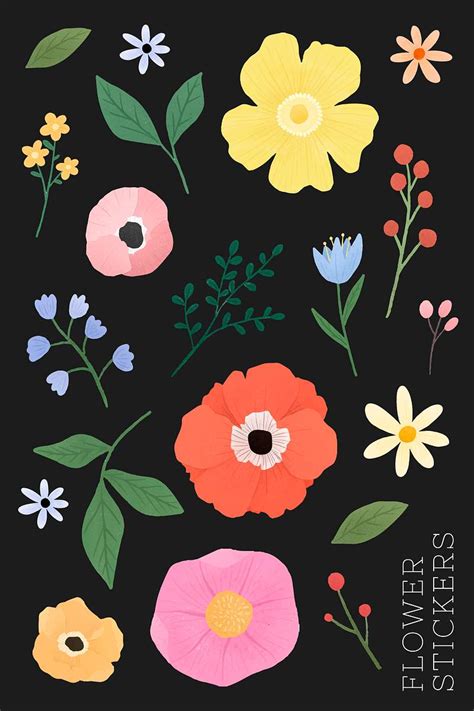 Flower Doodle Vectors | Free Illustrations, Drawings, PNG Clip Art ...