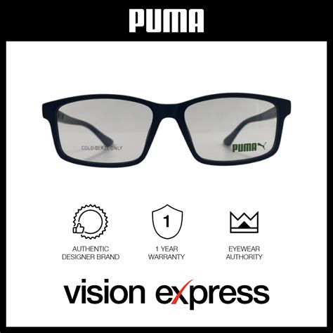 Puma Men's Blue Plastic Square Eyeglasses PE0192OA00355 – Vision Express