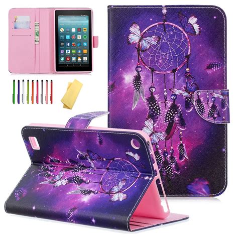 Kindle Fire 7 Kids Case, Allytech Slim PU Leather Folio Stand Case Covers with Card Slots for ...