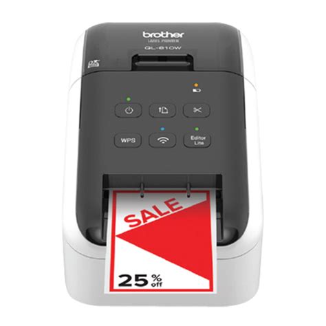 Brother Label Printer, Desktop, Plug-In/Battery Operated, PC & Mac ...