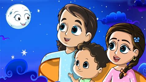 चंदा मामा दूर के Chanda Mama Door Ke I 3D Hindi Rhymes For Children ...