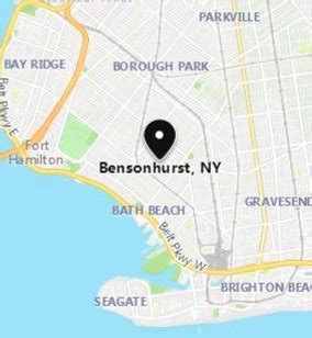 Bensonhurst [Brooklyn nbhd], New York area map & More