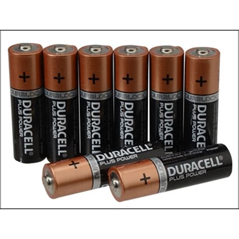 Duracell AAA Cell Plus Power Batteries Pack of 8 (5+3)