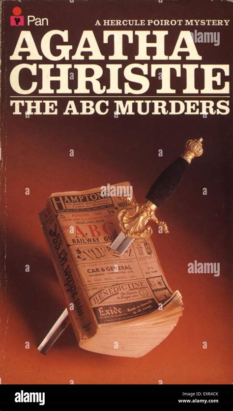 1970s UK The ABC Murders (A Hercule Poirot Mystery) by Agatha Christie Book Cover Stock Photo ...