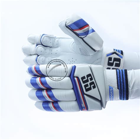 SS Super Test Blue Red White Cricket Batting Gloves Mens Size | Buy ...