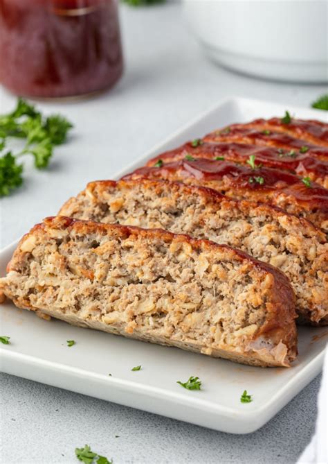 BBQ Turkey Meatloaf with Oatmeal - Gluten-Free!