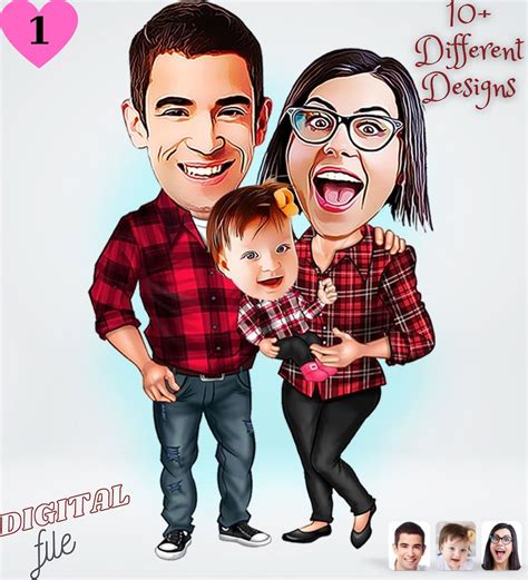 Family Tree Template Personalized Digital Portrait Illustration Prints Fathers Day Gift From ...