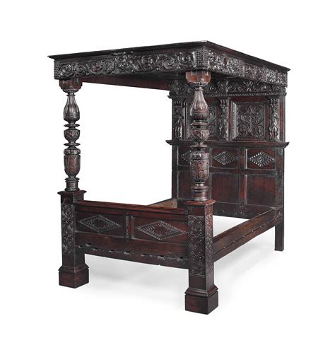 AN ENGLISH OAK TESTER BED , 17TH CENTURY AND LATER | Christie's