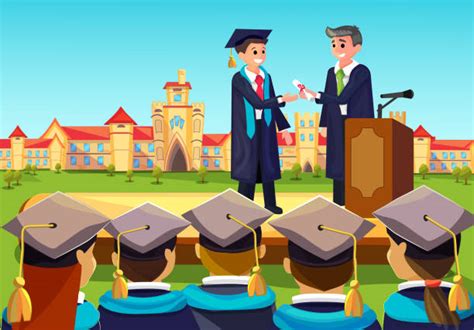 Best Graduation Crowd Illustrations, Royalty-Free Vector Graphics & Clip Art - iStock