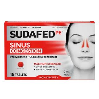 Nasal Decongestant Tablet.Syrup.Spray for blocked nose.Side effects ...