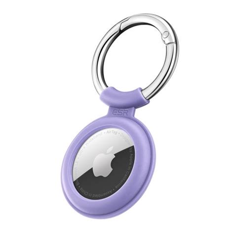 Cloud Silicone Apple AirTag Keychain Case White