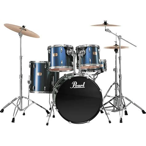 Pearl Export Standard 5-Piece Drum Set Jet Black Black Hardware ...