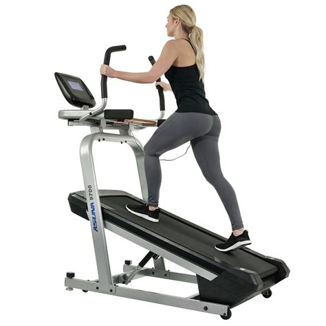 ASUNA Elevated Performance Treadmill Workstation Desk with Auto Incline at 40% Max, Wide ...