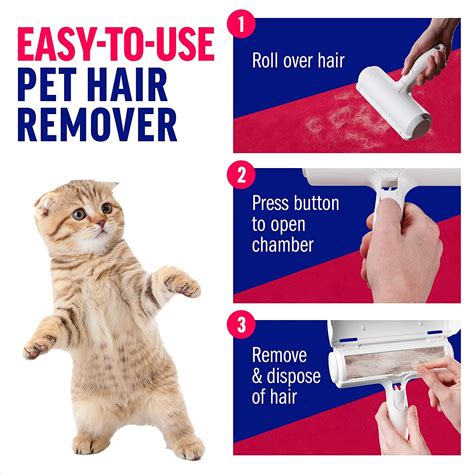 Chom Chom Roller Pet Hair Remover - ChomChom Reusable Cat and Dog Lint Rollers for Furniture ...