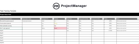 Project Task Tracker Excel Template (2022)