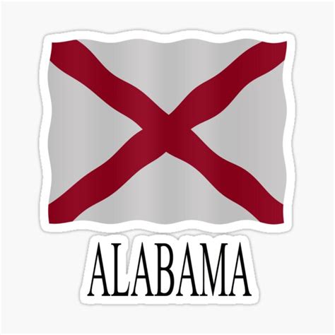 "Alabama flag" Sticker by stuwdamdorp | Redbubble