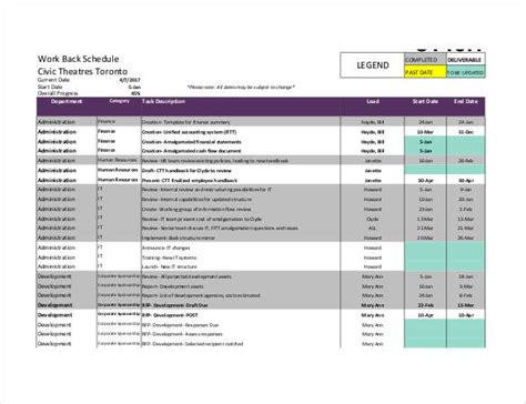 53+ Sample Schedule Templates - PDF | Free & Premium Templates