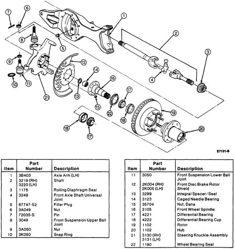 1996 Ford F150 4x4 Front Axle Diagram