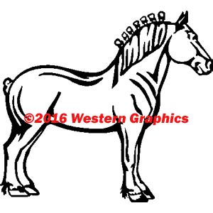 Draft Horse – Style #116 – Western Graphics