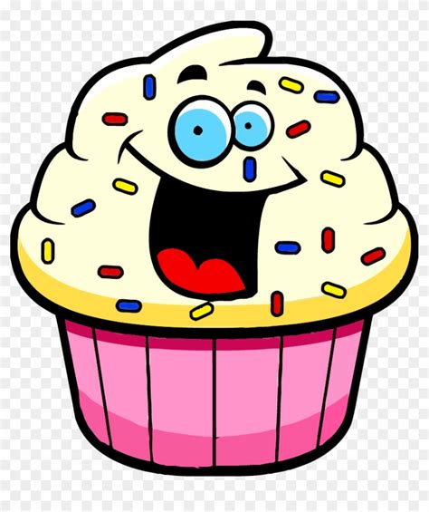 Cartoon Cupcake Clipart - Cartoon Picture Of Desserts - Free Transparent PNG Clipart Images Download