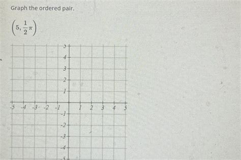 Solved Graph the ordered pair. (5,21π) | Chegg.com