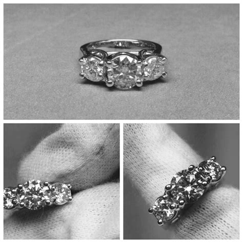 Amazing 2.05CT Three Stone Ring Want to find it on our website go to ...