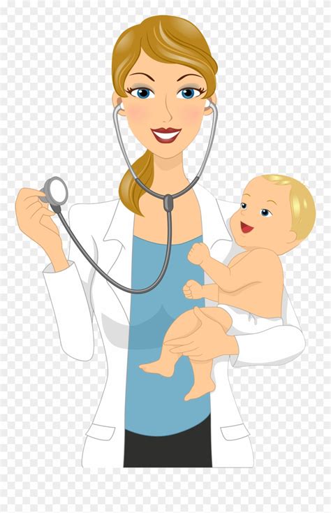 Pediatrics Free Download Best - Woman Pediatrician Clipart - Png Download (#610745) - PinClipart