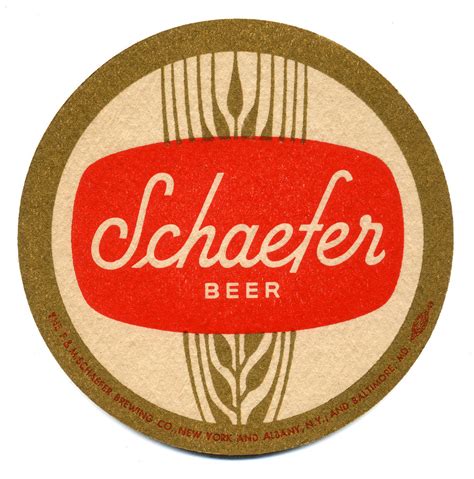 Schaefer Beer | The F. & M. Schaefer Brewing Co., New York | Bart Solenthaler | Flickr