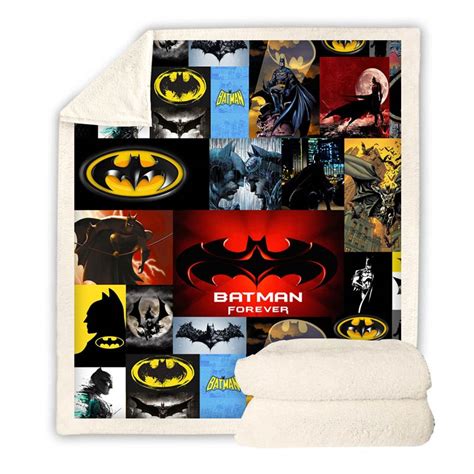 Batman Throw Blanket | Batman Fleece Blanket | Anime Cartoon Blanket f - Homeywow