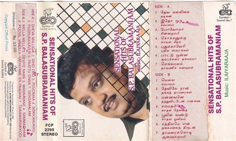 Sensational Hits of SPB Tamil Film Audio cassette by Ilayaraaja - Audio ...