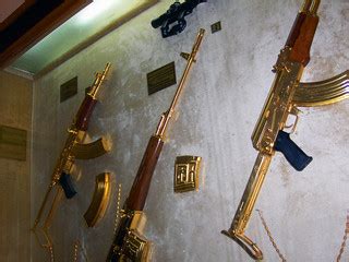 Gold-plated assault rifles | A gift from Saddam Hussein back… | Flickr