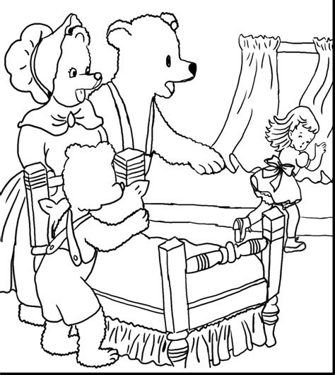 Goldilocks And The Three Bears Printable Story - Printable Templates