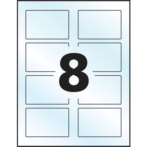 Avery Print-to-the-Edge Rectangular Labels - 22822 - Template - 8 labels per sheet