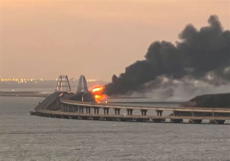 Rail traffic stopped on the Crimean Bridge due to explosions