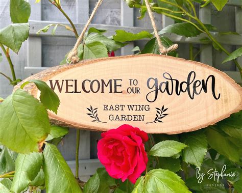 Personalised Garden Sign Wooden Garden Plaque Mothers Day | Etsy