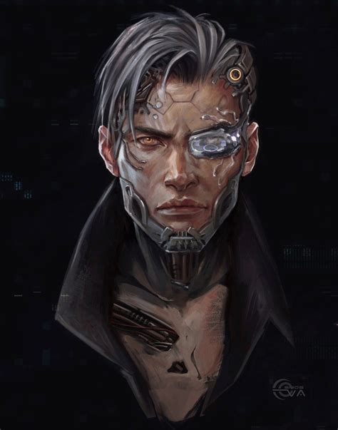 ArtStation - Samurai vs Shinobi portraits, Eva Kosmos | Cyberpunk ...