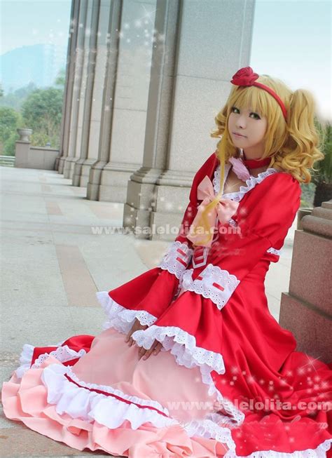 Black Butler Kuroshitsuji Elizabeth Cosplay Costume,Red Lady Elizabeth ...